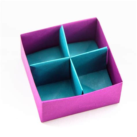 How To Make An Origami Box Divider 1 Folding Instructions Origami
