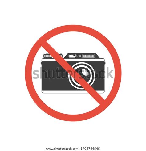No Photography Camera Prohibited Symbol No Stock Vector Royalty Free