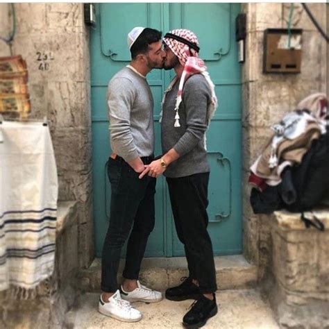 jewish arab kiss cute gay couples handsome arab men gay love