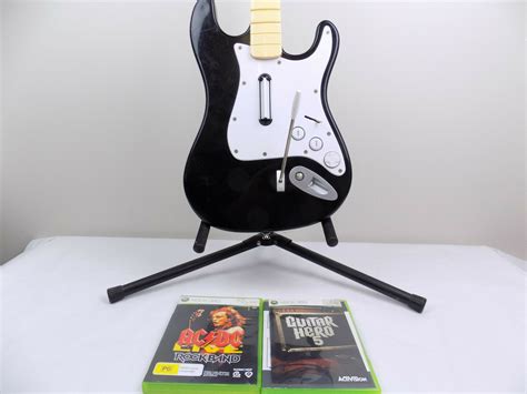 Xbox 360 Fender Rock Band Guitar Hero Wireless Guitar Controller 2x