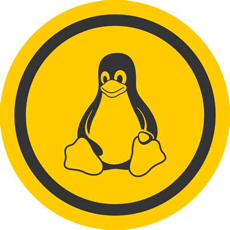 Tux Badge Penguin Linux Art Clipartist Linux Logo Png Transparent Png