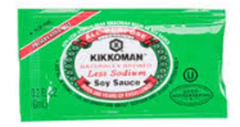 Kikkoman Lite Soy Sauce Less Sodium 200 Packets