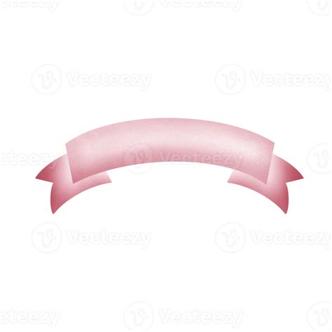 Pink Ribbons Template Ribbons Banners In Simple Flat Design 24995801 Png