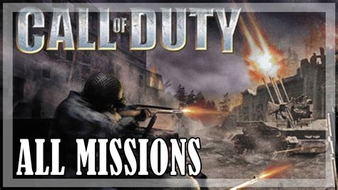 Call Of Duty All Missions Full Game Youtube