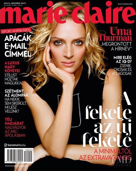 Uma Thurman Marie Claire List Of Magazines Women Magazines Sophisticated Hairstyles Hype