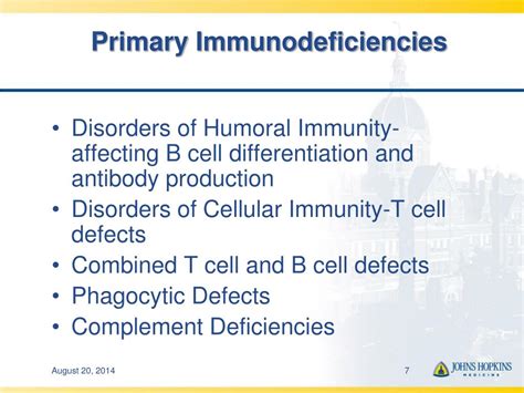 Ppt The Pnp S Guide To Primary Immunodeficiencies Powerpoint