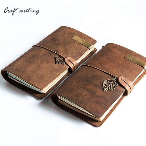 100 Vintage Genuine Leather Notebook Diary Travel Journal