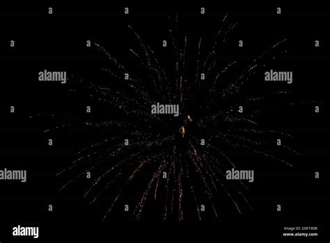 Colorful Fireworks Over City At Night Stock Photo Alamy