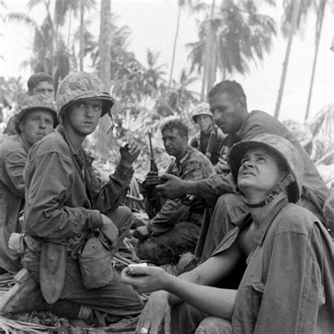 us marines take a brief rest before continuing the fight during the bougainville campaign