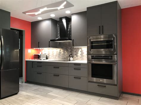 The Texture Of Our Matte Acrylic Adds To The Drama Of This Kitchen We