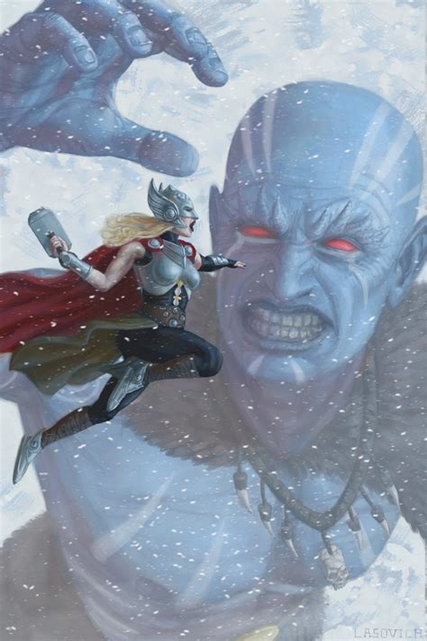 Artstation Thor Versus Frost Giant