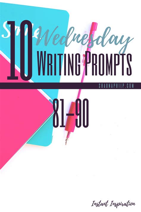 10 All New Wednesday Writing Prompts For You Writing Prompts For