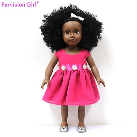 Soft Black Plush Doll 18 Inch Black Doll With Afro Hairline Buy Black