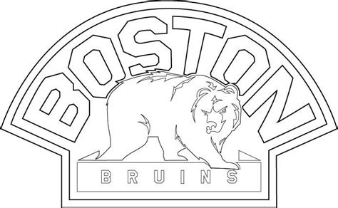 Bruins Printable Coloring Pages