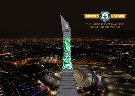 Torch Towers Largest External 360 Degree Screen Sets Guinness World