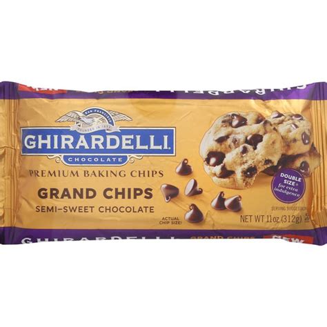 Ghirardelli Chocolate Grand Chips Semi Sweet Chocolate Premium Baking