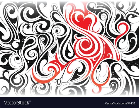 Tribal Swirl Background Royalty Free Vector Image