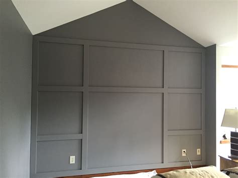 Finished Mdf Focal Wall In Master Bedroom Accent Wall Bedroom
