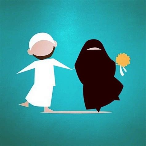 Pin Di Muslim Couples Cartoon