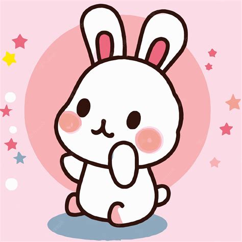 Premium Vector Cute Rabbit Illustration Rabbit Kawaii Chibi Vector