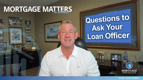 Five Questions To Ask Your Mortgage Lender Mortgage Matters In Minutes 79 Youtube