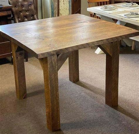 Farmhouse Square Table Large Chic And Antique