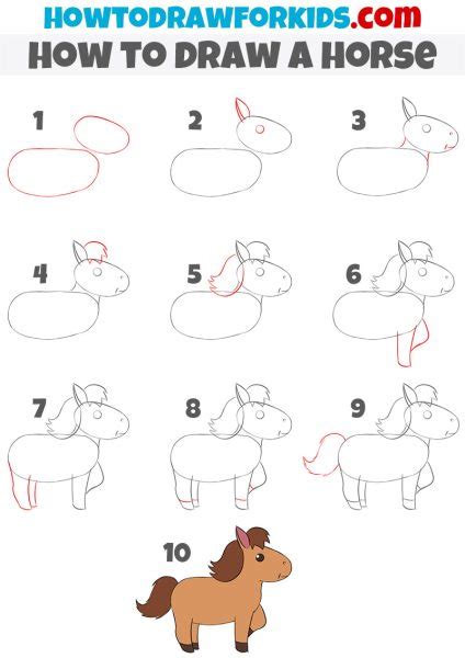 Cách vẽ con ngựa đơn giản dễ dàng hướng dẫn theo từng bước