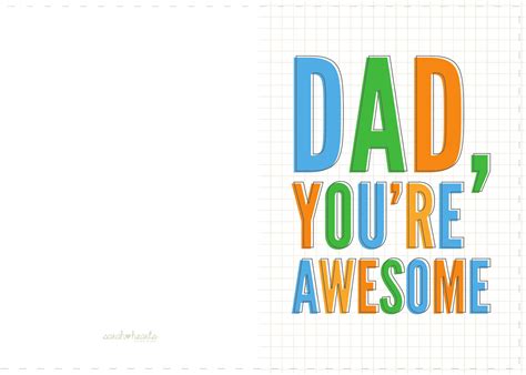 Fathers Day Greeting Card Sample Free Download
