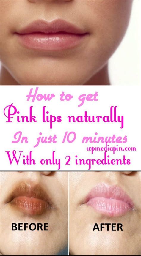 How To Get Pink Lips Naturally In Just 10 Minutes With Only 2