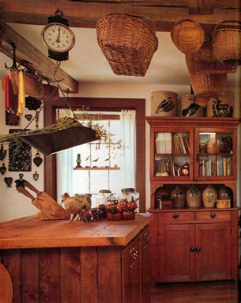 A Cozy Farm Kitchen Kitchen Pinterest Hanging Baskets Wood