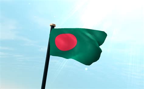 The bangladeshi flag is a green field with a red circle. Flag Of Bangladesh - The Symbol Of Natural Landscape