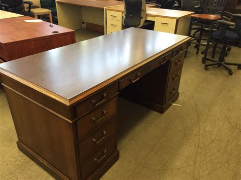 Used Office Desks Executive Desk By Kimball Office Furniture At