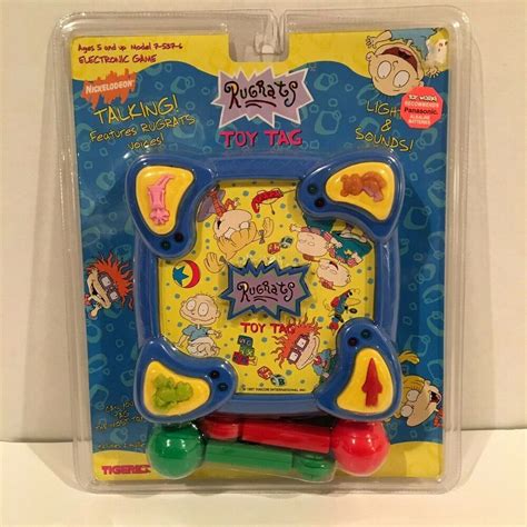 Rugrats Toy Tag Electronic Talking Game Tiger 1997 Nickelodeon For Sale