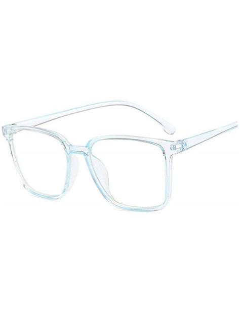 optical clear glasses frame men women vintage square eyeglasses fake glass retro handmade lens