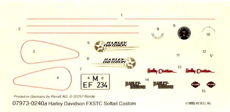 Für die optimale regulation der körperwärme. Harley Davidson Softail Custom, Revell Nr. 07973 ...