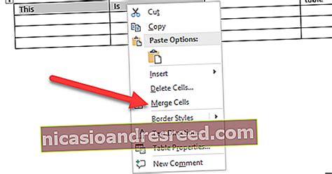 Como Mesclar E Dividir Tabelas E Células No Microsoft Word