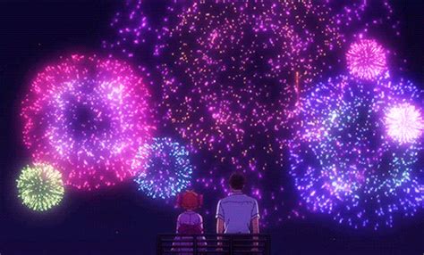 Anime Firework Scene Anime Wallpaper Hd