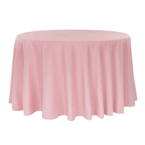 Polyester 120 Inch Round Tablecloth Dusty Rosemauve Cv Linens