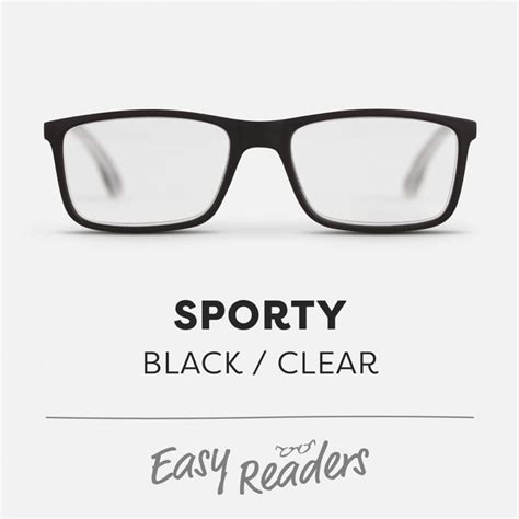 Easy Readers Sporty Black Reading Glasses If