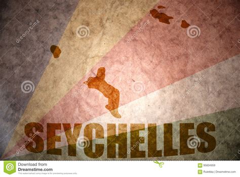 Seychelles Vintage Map Stock Image Image Of Background 95604959