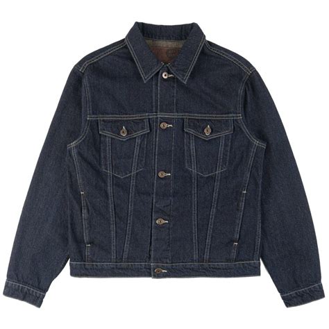 Naked And Famous Denim Jacket Brown Fox Selvedge Black Riot HK