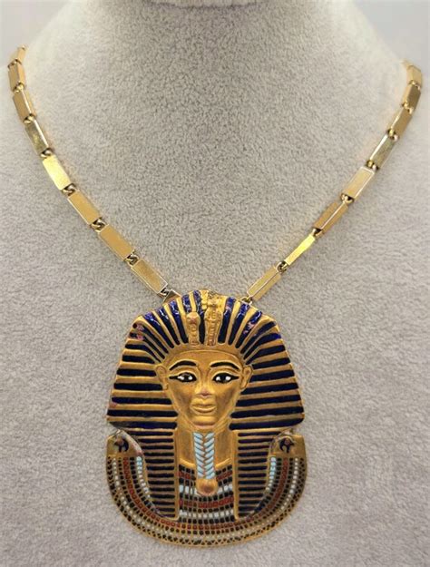Egyptian King Tut Necklace Gem