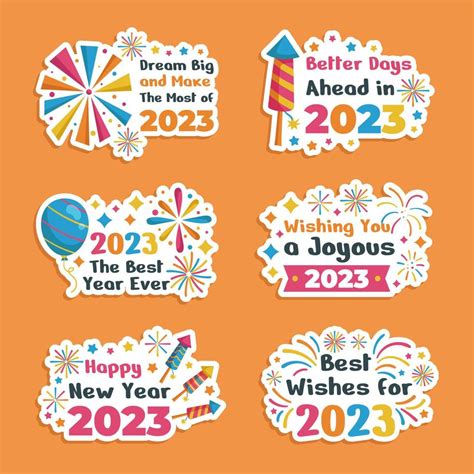 Free New Year Stickers 2023 Get New Year 2023 Update