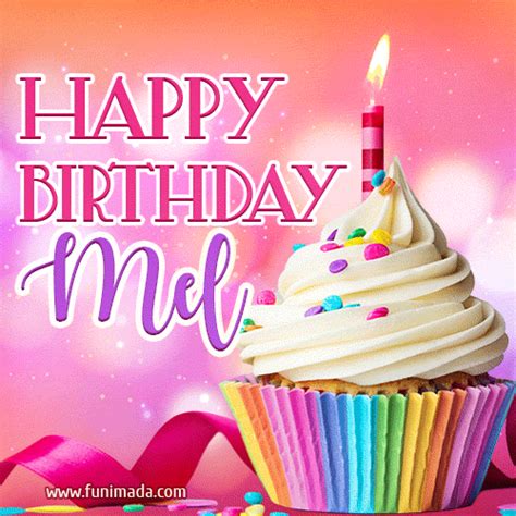 Happy Birthday Mel Lovely Animated 