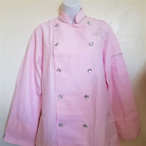 Pink Chef Coat Etsy