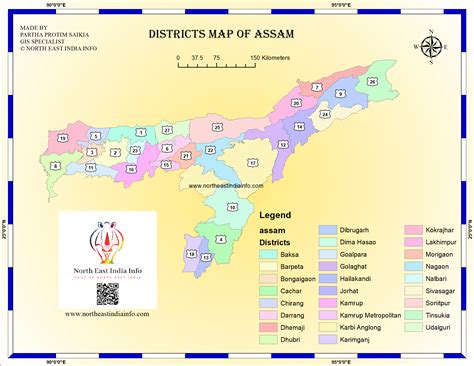 District Map Of Assam Map India Map State Map