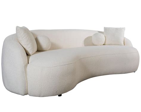 Inventory Clearance Bubble Ivory Boucle Sofa And Loveseat 2pc Set