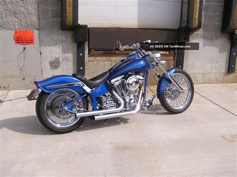 A custom handbuilt frame is a thing of personalised beauty: 2002 Custom Built Softail Style Motorcycle - Great Components