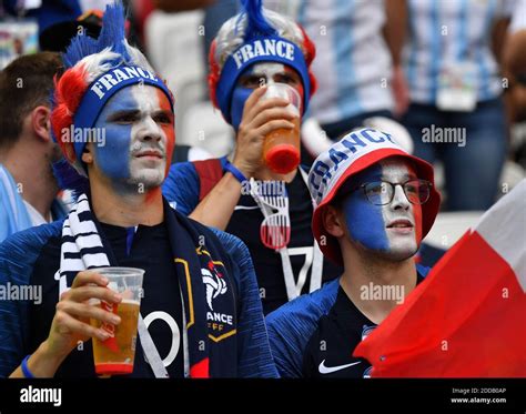 French Fans In The Stands During The Fifa World Cup France V Argentina