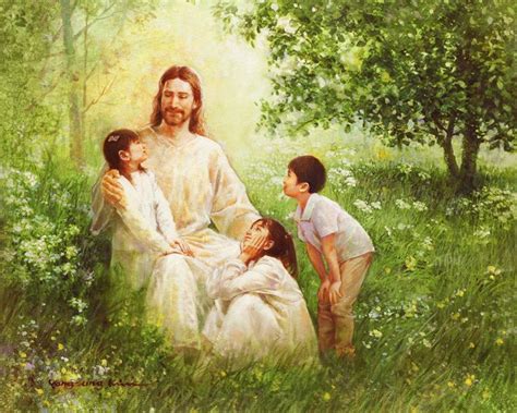 View Prints Canvases Etc Of Christ And Asian Children By Yongsung